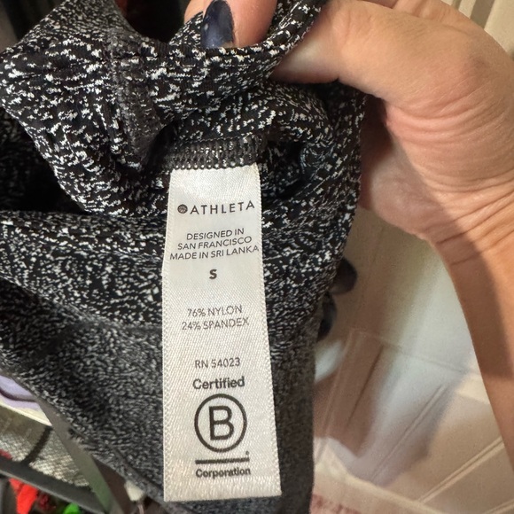 ATHLETA🖤 Black & White Marbled Athletic Leggings 🤍 (Size Small) - Picture 9 of 14